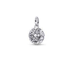 Medaillon-Charm Herz aus Sterlingsilber, Talisman