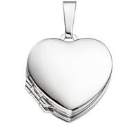 Medaillon Herz für 4 Fotos 925 Sterling Silber Anhänger zum Öffnen