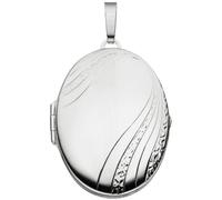 Medaillon oval 925 Sterling Silber Anhänger zum Öffnen