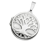 Medallionanhänger JOBO "Anhänger Medaillon Baum rund", silber (silber 925), Schmuckanhänger, Damen, Silber 925 (Sterlingsilber), 925 Silber (45919851-0) silber 925