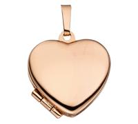 Medallionanhänger JOBO "Anhänger Medaillon Herz 18,3 mm", roségoldfarben, Schmuckanhänger, Damen, Silber 925 (Sterlingsilber), 925 Silber roségold vergoldet (59456704-0) roségoldfarben