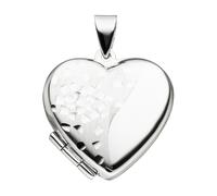 Medallionanhänger JOBO "Anhänger Medaillon Herz", silber (silber 925), Schmuckanhänger, Damen, Silber 925 (Sterlingsilber), 925 Silber (62895338-0) silber 925