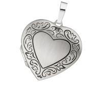 Medallionanhänger JOBO "Anhänger Medaillon Herz", silber (silber 925), Schmuckanhänger, Damen, Silber 925 (Sterlingsilber), 925 Silber rhodiniert (21699618-0) silber 925