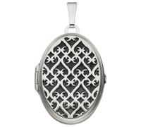 Medallionanhänger JOBO "Anhänger Medaillon oval 31 mm", silber 925, Schmuckanhänger, Damen, Silber 925 (Sterlingsilber), 925 Silber für 2 Fotos (47656331-0) silber 925