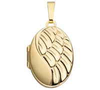 Medallionanhänger JOBO "Anhänger Medaillon oval", gold (gelbgold 333), Schmuckanhänger, Damen, Gelbgold 333, 333 Gold (84906456-0) gelbgold 333