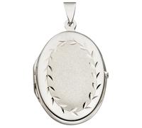 Medallionanhänger JOBO "Anhänger Medaillon oval", silber (silber 925), Schmuckanhänger, Damen, Silber 925 (Sterlingsilber), 925 Silber (13326860-0) silber 925