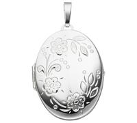 Medallionanhänger JOBO "Anhänger Medaillon oval", silber (silber 925), Schmuckanhänger, Damen, Silber 925 (Sterlingsilber), 925 Silber (47928439-0) silber 925