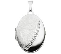 Medallionanhänger JOBO "Anhänger Medaillon oval", silber (silber 925), Schmuckanhänger, Damen, Silber 925 (Sterlingsilber), 925 Silber (82995265-0) silber 925