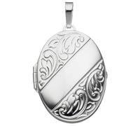 Medallionanhänger JOBO "Anhänger Medaillon oval", silber (silber 925), Schmuckanhänger, Damen, Silber 925 (Sterlingsilber), 925 Silber (11212844-0) silber 925