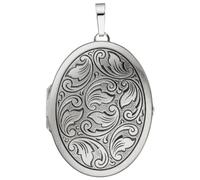 Medallionanhänger JOBO "Anhänger Medaillon oval", silber (silber 925), Schmuckanhänger, Damen, Silber 925 (Sterlingsilber), 925 Silber (77451036-0) silber 925