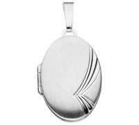 Medallionanhänger JOBO "Anhänger Medaillon oval", silber (silber 925), Schmuckanhänger, Damen, Silber 925 (Sterlingsilber), 925 Silber (88017517-0) silber 925