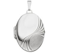 Medallionanhänger JOBO "Anhänger Medaillon oval", silber (silber 925), Schmuckanhänger, Damen, Silber 925 (Sterlingsilber), 925 Silber (29630940-0) silber 925