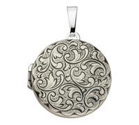 Medallionanhänger JOBO "Anhänger Medaillon rund", silber (silber 925), Schmuckanhänger, Damen, Silber 925 (Sterlingsilber), 925 Silber (48609931-0) silber 925