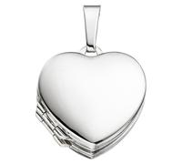 Medallionanhänger JOBO "Kleines Medaillon Herz 19 mm", silber 925, Schmuckanhänger, Damen, Silber 925 (Sterlingsilber), 925 Silber für 4 Fotos (71038818-0) silber 925