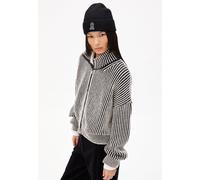 ARMEDANGELS MEDEAA VANISE - Damen Strickjacke Loose Fit aus Bio-Woll Mix black-oatmilk XL