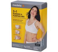 Medela 3in1 nursing & pumping BH S schwarz 1 St Bustier