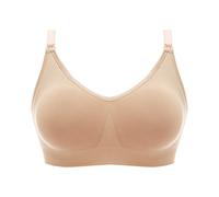 Medela Damen Nahtloser Schwangerschafts - & Still - BHS Bravado Body Silk Seamless Latte, Einfarbig, Gr. 105 F(Manufacturer Size:XXL), Beige (Latte)