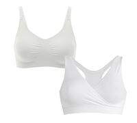 Medela Day and Night Set, Schwarz Größe L - Schlaf Bustier Nahtloser BH mit Stretchmaterial - Schwangerschafts- und Still-BH Nahtloser, bügelloser BH für Schwangerschaft und Stillzeit