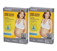 Medela Keep Cool Schlaf BH XL schwarz 2x 2x1 St