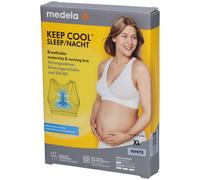 Medela Keep Cool Schlaf BH XL weiß 1 St Bustier