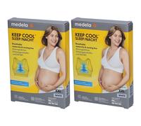 Medela Keep Cool Schlaf BH XXL weiß 2x 2x1 St