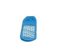 Medi-Inn+ Anti-Rutsch-Socken blau - Größe L - 10 Paar - zweiseitig genoppt, latexfrei - Unisex für Kinder & Erwachsene - Rutschfeste Stoppersocken