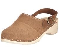 Gesundheitsclogs aus Holz für Damen mit orthopädischem Profil beige 38