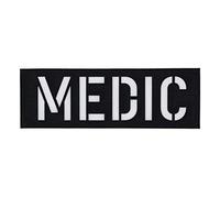 Medic Klett Patch 5x15cm First Aid Patch für Taktische und zivile Rettungsrucksäcke, Rettungswesten, Schutzwesten, Plattenträger, medizinische Taschen