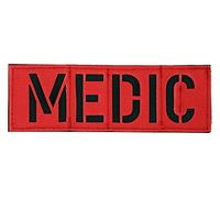 Zentauron Medic Klett Patch 5x15cm First Aid Patch für Taktische und zivile Rettungsrucksäcke, Rettungswesten, Schutzwesten, Plattenträger, medizinische Taschen