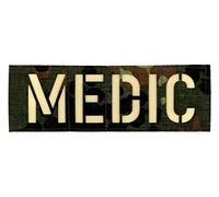 Zentauron Medic Klett Patch 5x15cm First Aid Patch für Taktische und zivile Rettungsrucksäcke, Rettungswesten, Schutzwesten, Plattenträger, medizinische Taschen