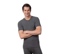 Medima Herren Hemd halbarm - Angora - Baumwolle asphalt M