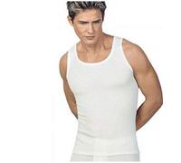 Medima Herren Hemd ohne Arm - Angora 20 weiss XL