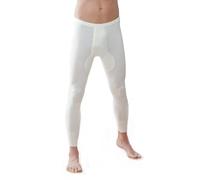 Medima Herren Hose lang mit Eingriff - Angora - Baumwolle weiss XL