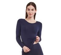 Medima Unterwäsche Langarmshirt (Angora und Wolle) blau Damen (Gr. S-L), Größe L