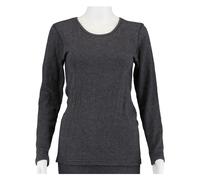 Medima Unterwäsche Langarmshirt (Baumwolle/Angora) asphaltgrau Damen (Gr. S-L), Größe L