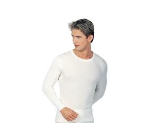 Medima Unterwäsche Langarmshirt Hemd (Angora und Baumwolle) weiss Herren (Gr. S-L), Größe M
