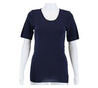 Medima Damen Hemd halbarm - Angora 20 blau M