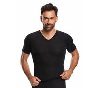 Medima Unterwäsche Tshirt V-Ausschnitt (Kaschmir/Seide) Kurzarm schwarz Herren (Gr. XL-XXL), Größe XL