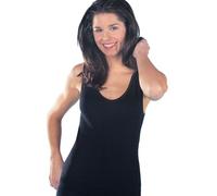 Medima Damen Hemd ohne Arm - Kaschmir - Seide schwarz L
