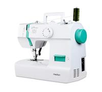 MEDION Nähmaschine SM70 (70 Watt, 12 verschiedene Stichmuster, LED-Nählicht, verstellbare Stichlänge, Rückwärtstaste, Fadenabschneider, MD11179) türkis