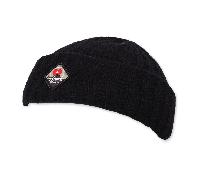 Djinns MediShort Local Mountain Beanie Strickmütze Wintermütze Umschlagmütze (One Size - schwarz)
