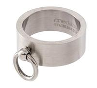 meditoys - 'Ring der O' in Edelstahl (matt), Finger-Ring Damen Herren