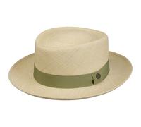 Medium Brim Pork Pie Panamahut by Lierys natur-grün L (59-60 cm)