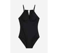 Badeanzug BONPRIX, Damen, Gr. 50, N-Gr, schwarz, Obermaterial: 65% Polyamid, 35% Elasthan. Futter: 100% Polyester, unifarben, Badeanzüge Badeanzug, bequeme Passform, Medium Shape für formende Silhouet