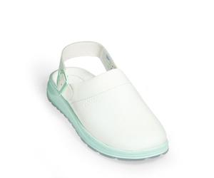 Medizinische Clog ACTIVE 85081 weiß perforiert mit Schnalle Gr.40