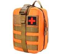 Medizinische Taktische Tasche, wasserdichte Erste Hilfe Taktische Hüfttaschen, Tactical Kleine Pouches, First Aid Gürtel Bag, Taktische gürteltasche für Camping, Jagd, Wandern, Zuhause (Orange)