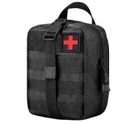 Medizinische Taktische Tasche, wasserdichte Erste Hilfe Taktische Hüfttaschen, Tactical Kleine Pouches, First Aid Gürtel Bag, Taktische gürteltasche für Camping, Jagd, Wandern, Zuhause (Schwarz)