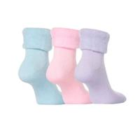 MEDOSABN Bettsocken | Bettschuhe | 3er-Set in Pastellfarben | Einheitsgröße