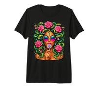 Medusa Lollipop Greek Mythology Goddess Roses Premium T-Shirt