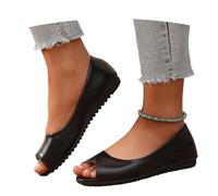 MEECHI 2026 Freizeitschuhe Für Frühling/Sommer Damen Peep Toe Slip-on Sandaletten Weiße Brautschuhe Mit Keilabsatz Vintage Römische Sandalen Für Büro/Hochzeits(Black,39 EU)